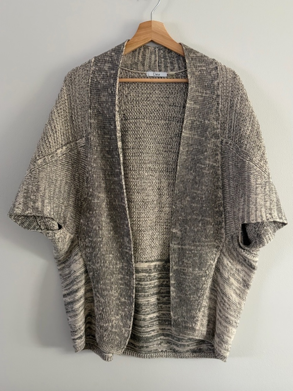 Dex Neutral Marled Open Cardigan Sweater
